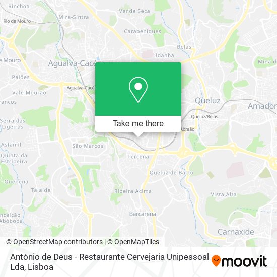 António de Deus - Restaurante Cervejaria Unipessoal Lda mapa