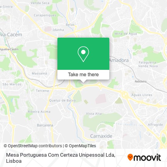 Mesa Portuguesa Com Certeza Unipessoal Lda mapa
