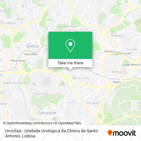 Uroclisa - Unidade Urológica da Clinica de Santo Antonio mapa