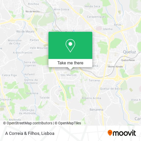 A Correia & Filhos mapa