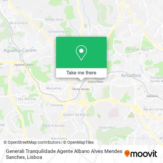 Generali Tranquilidade Agente Albano Alves Mendes Sanches map