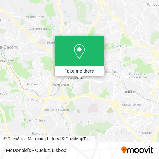 McDonald's - Queluz map