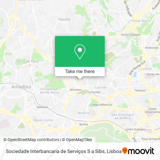Sociedade Interbancaria de Serviços S a Sibs map