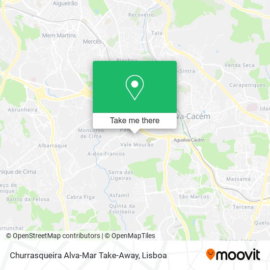 Churrasqueira Alva-Mar Take-Away map