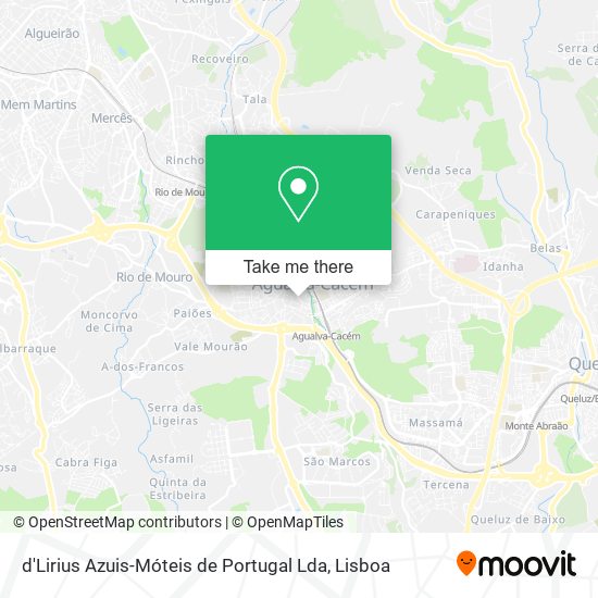 d'Lirius Azuis-Móteis de Portugal Lda map
