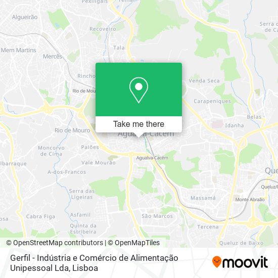Gerfil - Indústria e Comércio de Alimentação Unipessoal Lda mapa