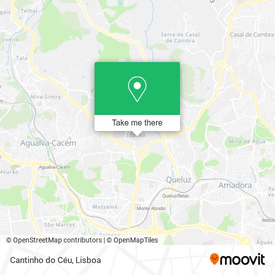 Cantinho do Céu mapa