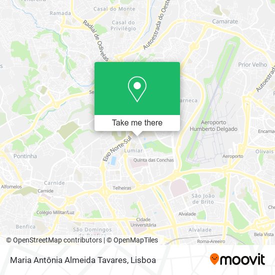 Maria Antônia Almeida Tavares map
