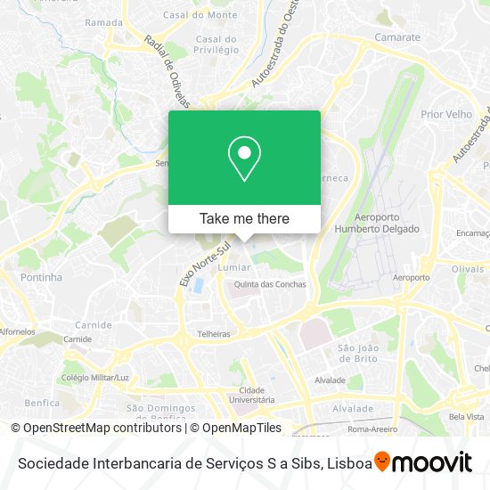 Sociedade Interbancaria de Serviços S a Sibs map