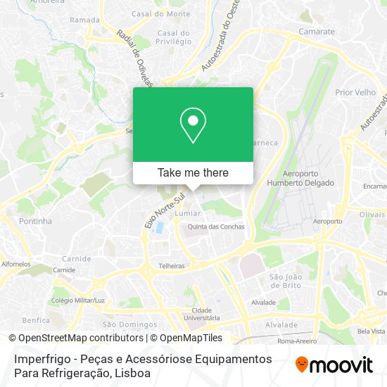Imperfrigo - Peças e Acessóriose Equipamentos Para Refrigeração map
