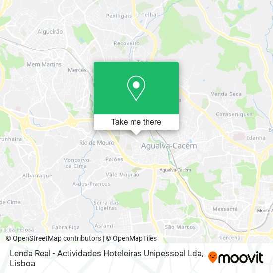 Lenda Real - Actividades Hoteleiras Unipessoal Lda mapa