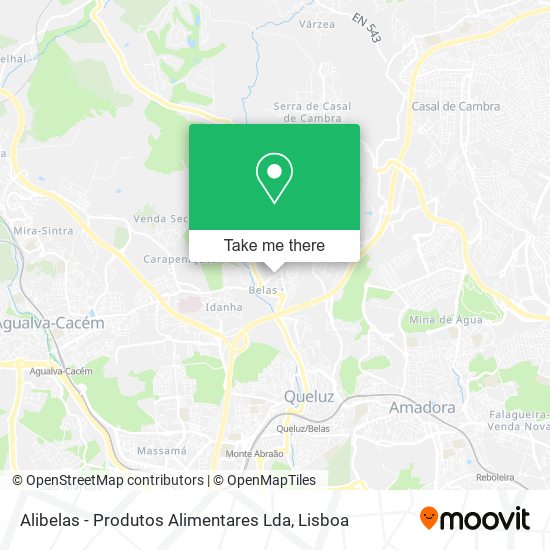 Alibelas - Produtos Alimentares Lda mapa