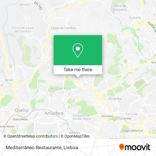 Mediterrâneo Restaurante mapa