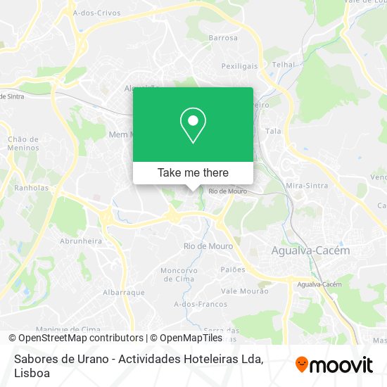 Sabores de Urano - Actividades Hoteleiras Lda mapa