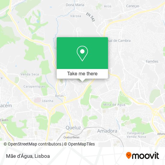 Mãe d'Água mapa