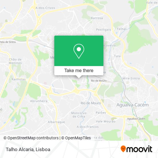 Talho Alcaria mapa