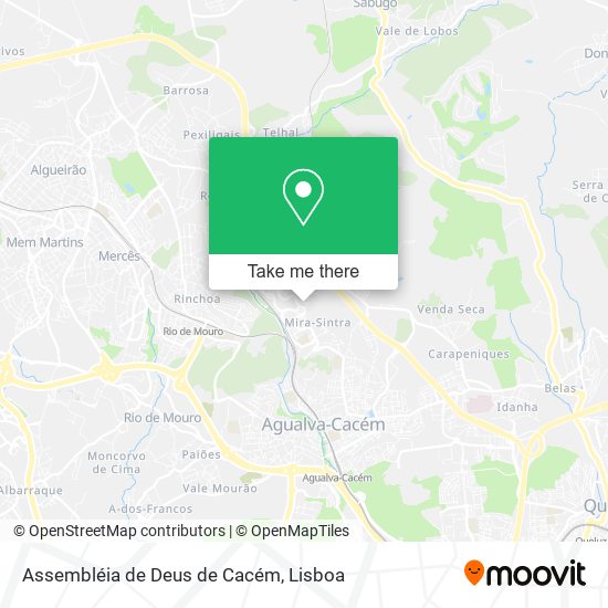 Assembléia de Deus de Cacém map