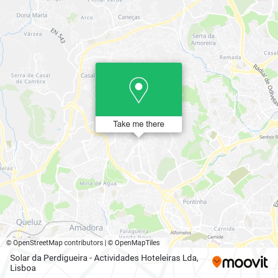 Solar da Perdigueira - Actividades Hoteleiras Lda mapa