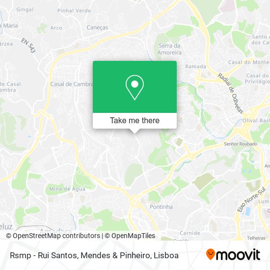 Rsmp - Rui Santos, Mendes & Pinheiro mapa
