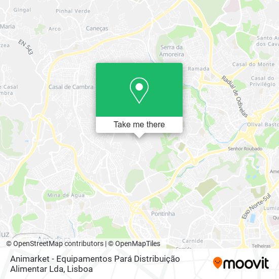 Animarket - Equipamentos Pará Distribuição Alimentar Lda mapa