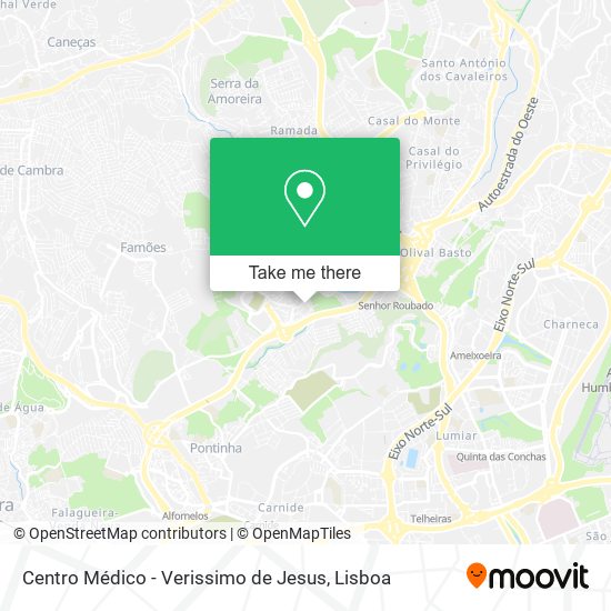 Centro Médico - Verissimo de Jesus mapa