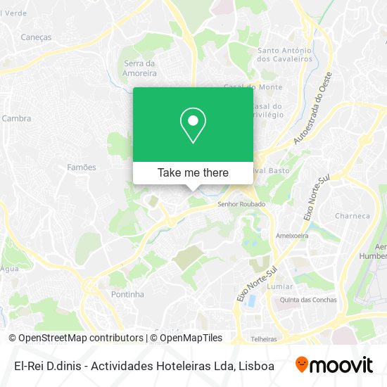 El-Rei D.dinis - Actividades Hoteleiras Lda map