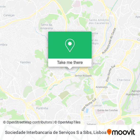 Sociedade Interbancaria de Serviços S a Sibs map