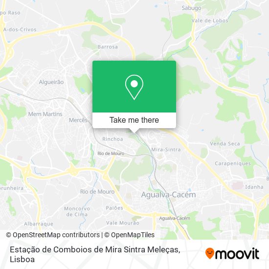 Estação de Comboios de Mira Sintra Meleças map