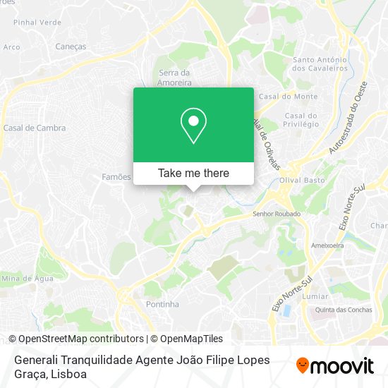 Generali Tranquilidade Agente João Filipe Lopes Graça map