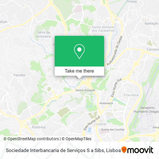Sociedade Interbancaria de Serviços S a Sibs map