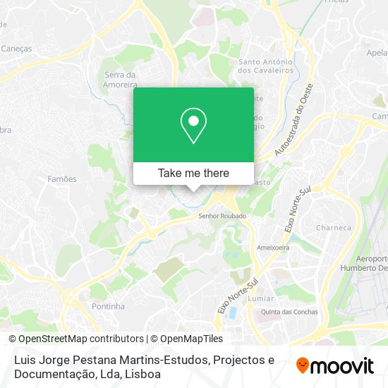 Luis Jorge Pestana Martins-Estudos, Projectos e Documentação, Lda map