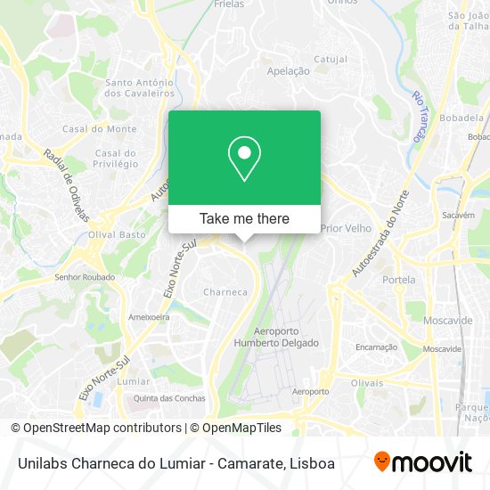 Unilabs Charneca do Lumiar - Camarate mapa