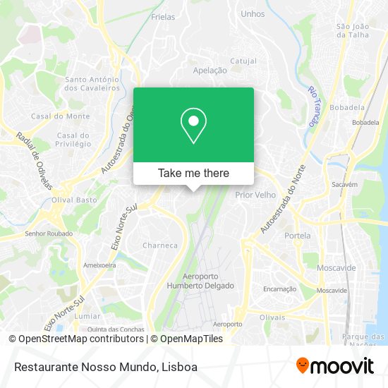 Restaurante Nosso Mundo mapa