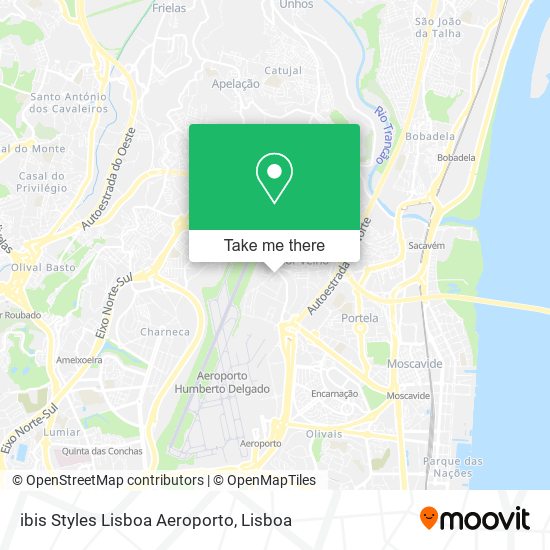 ibis Styles Lisboa Aeroporto map