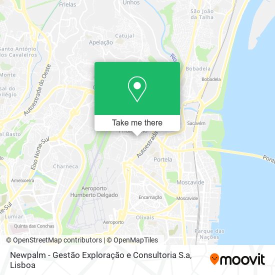 Newpalm - Gestão Exploração e Consultoria S.a map