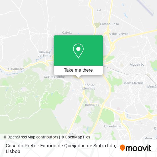Casa do Preto - Fabrico de Queijadas de Sintra Lda map