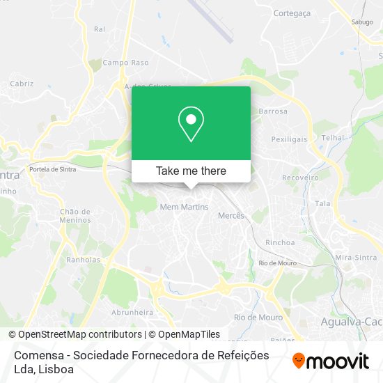 Comensa - Sociedade Fornecedora de Refeições Lda map