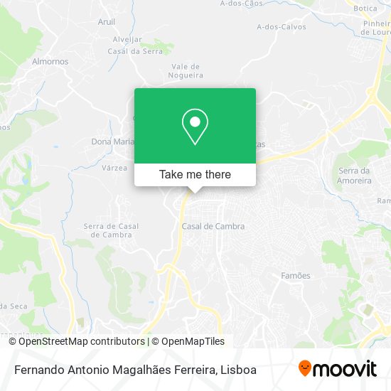 Fernando Antonio Magalhães Ferreira mapa