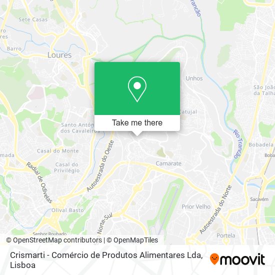 Crismarti - Comércio de Produtos Alimentares Lda map