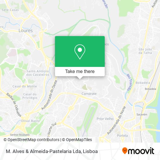 M. Alves & Almeida-Pastelaria Lda map