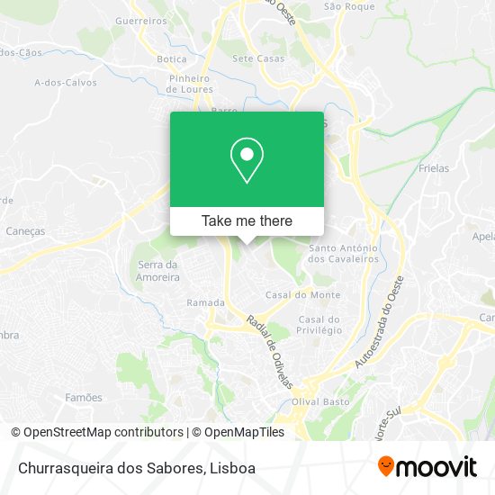 Churrasqueira dos Sabores map