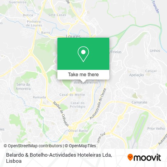 Belardo & Botelho-Actividades Hoteleiras Lda mapa