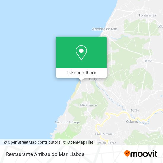Restaurante Arribas do Mar mapa