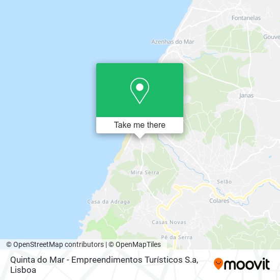 Quinta do Mar - Empreendimentos Turísticos S.a map