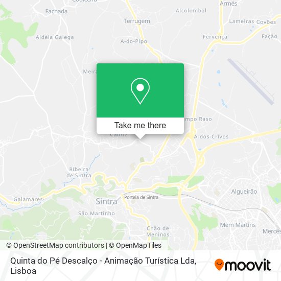Quinta do Pé Descalço - Animação Turística Lda map