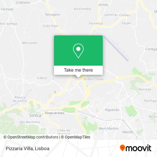 Pizzaria Villa map