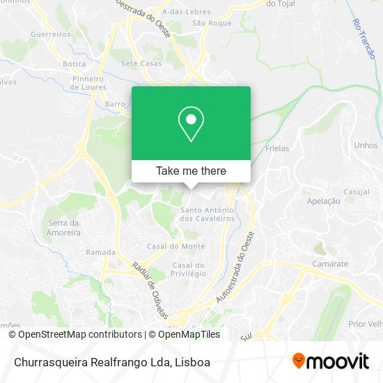 Churrasqueira Realfrango Lda map