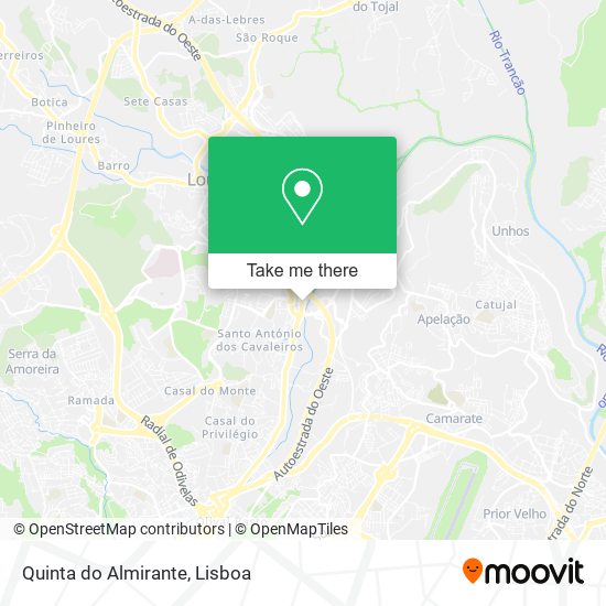 Quinta do Almirante mapa