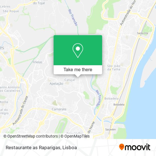 Restaurante as Raparigas mapa