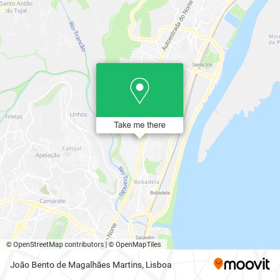 João Bento de Magalhães Martins map